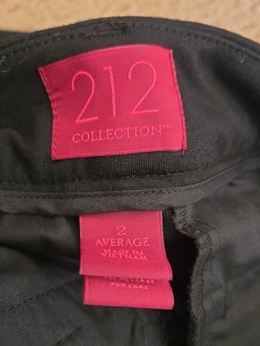 212 Collection Black Straight Leg Pants - Picture 7 of 7
